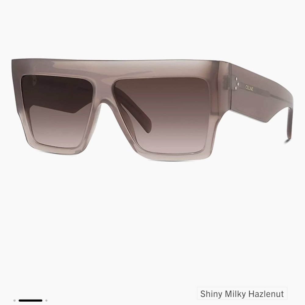 Celine: Chunky Rectangle Acetate Sunglasses (rare color)